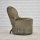 1960s, Danish easy chair, original green furniture velour.