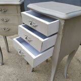 Pair of bedside Louis XV shabby style