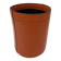 Orange Leather Waste Paper Basket in the Style of a Saddler, in the Taste of Hermès, Ann