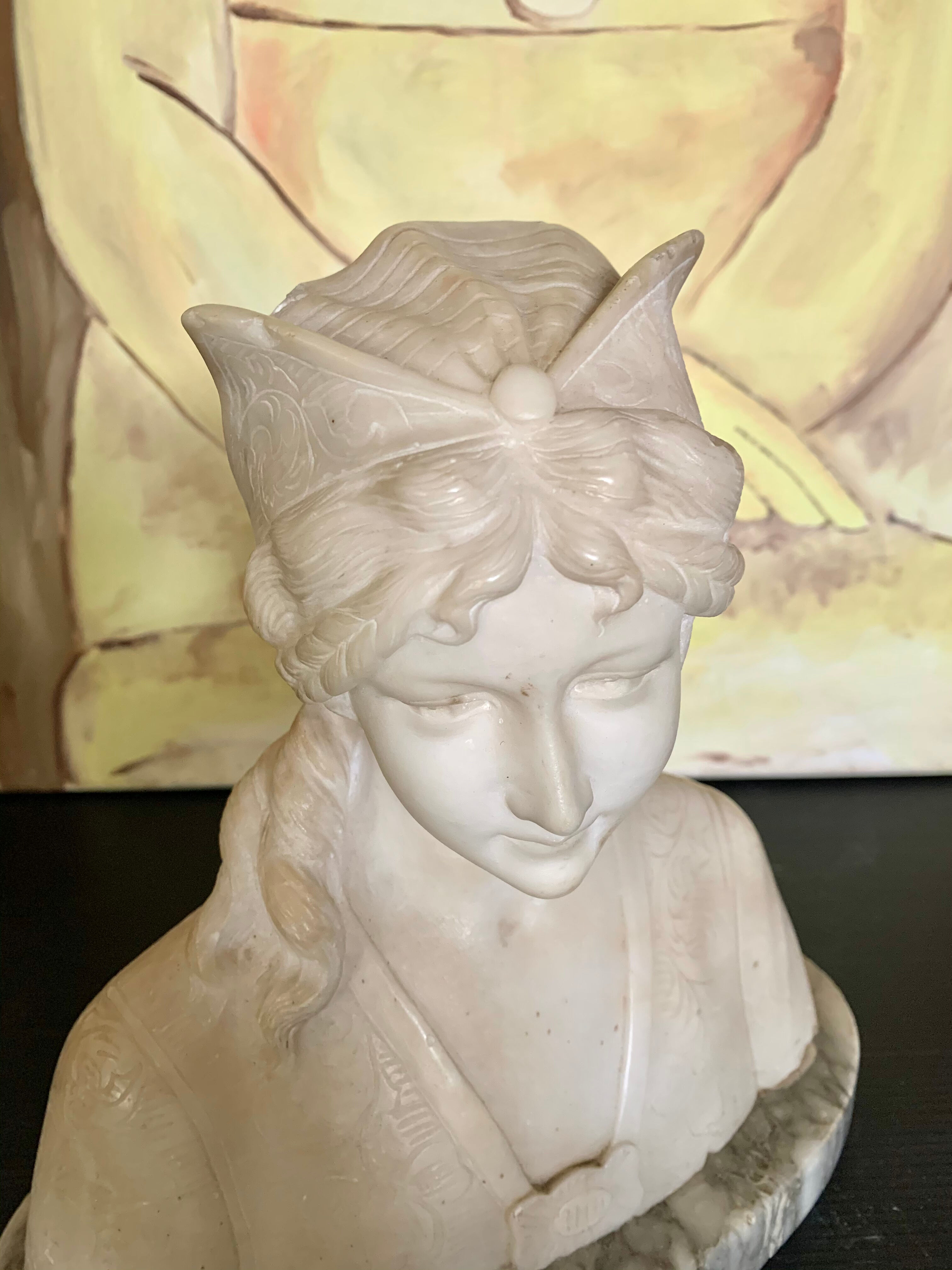 Alabaster bust