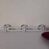 Wall coat rack 3 hooks vintage 70's