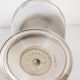 Silver-plated metal sugar shaker, sugar bowl