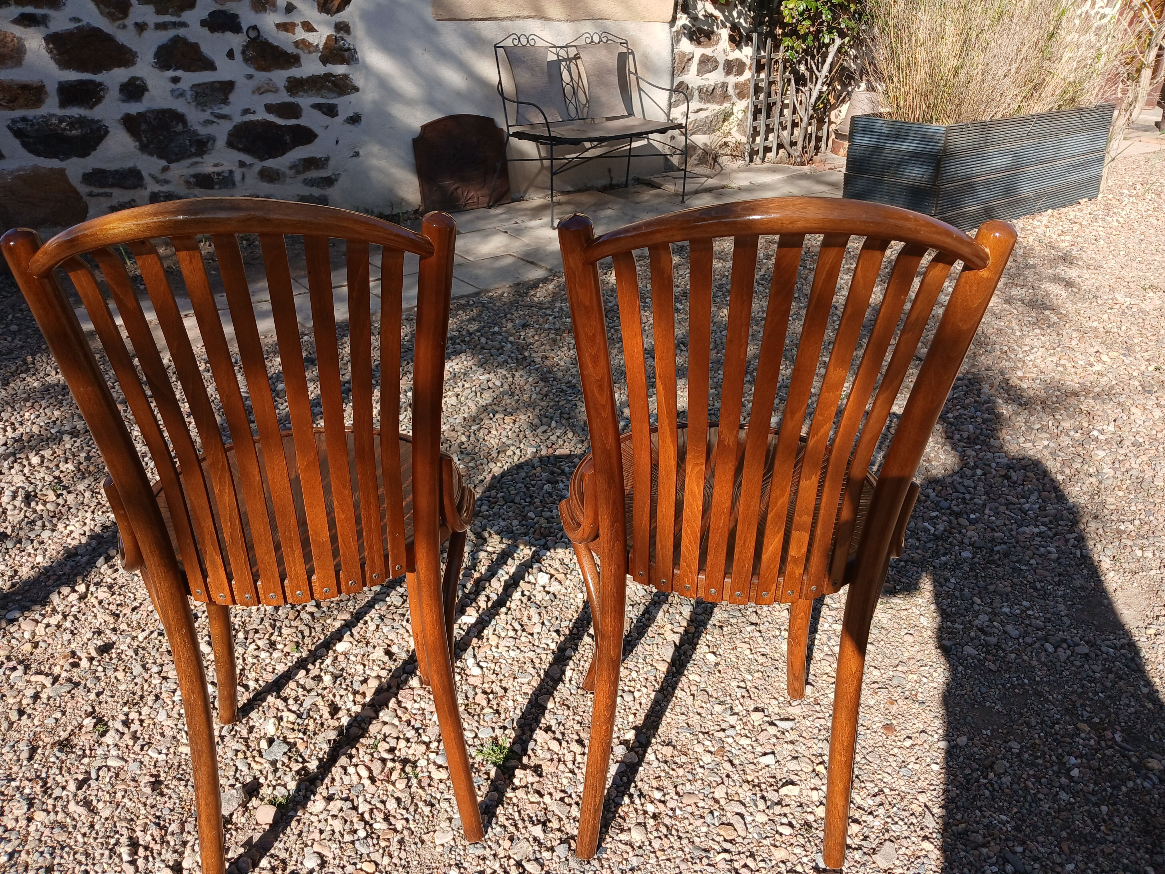 2 Thonet style bistro chairs