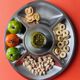 Large serving platter in stainless steel - Italy
