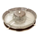 Plat de service sur plateau miroir