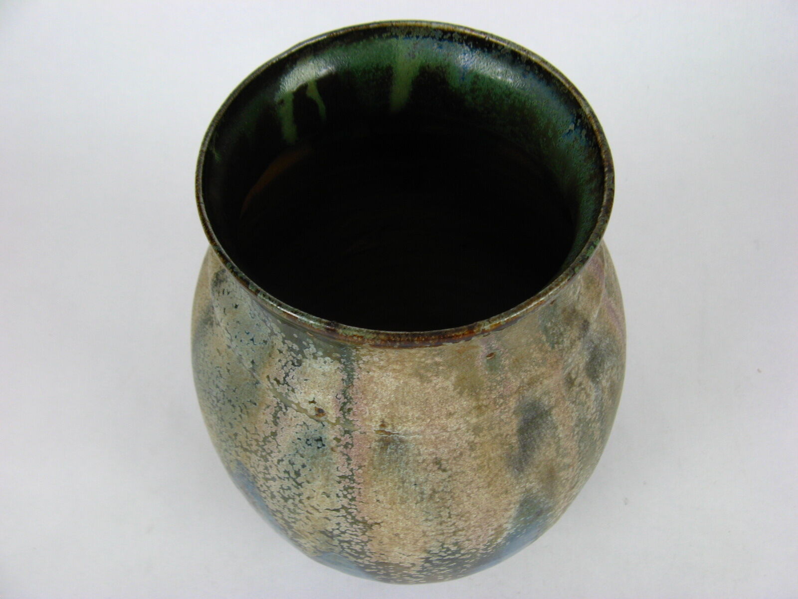 Flammé stoneware vase, Greber