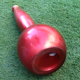 Vase années 1970 / soliflore (grand modèle) forme boule à col élancé  verre peint à effet