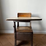 Vintage school desk from 1950