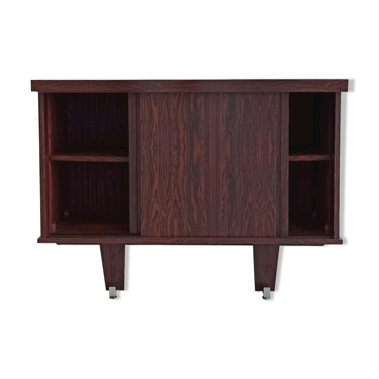 Rosewood and chrome sideboard, 60's