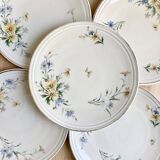 6 Limoges porcelain dessert plates 1915