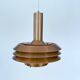 Mid-century modern Danish copper pendant light, 1970s