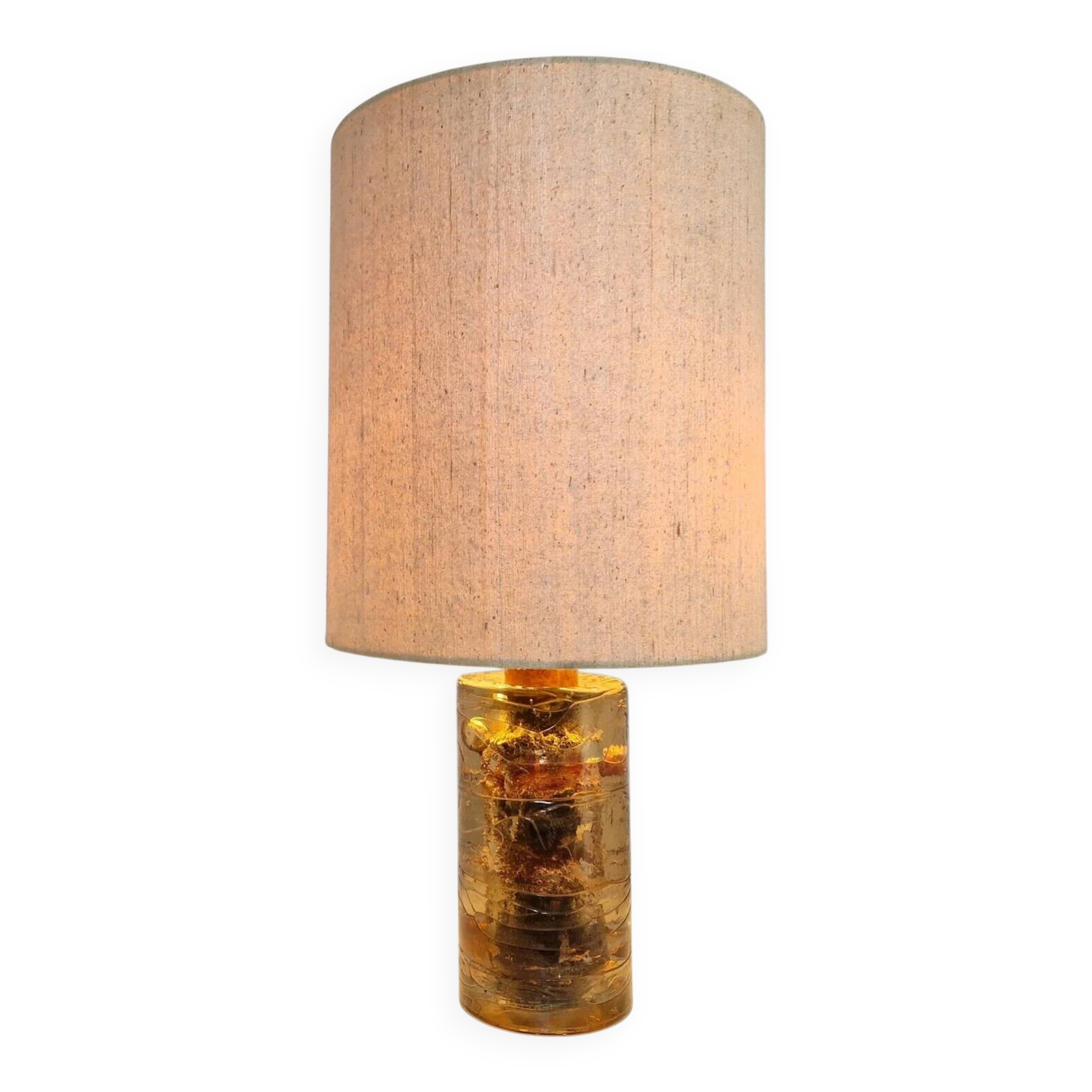Fractal resin and copper lamp | 1970s