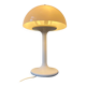Vintage white Space Age Dijkstra mushroom table lamp