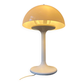 Vintage white Space Age Dijkstra mushroom table lamp