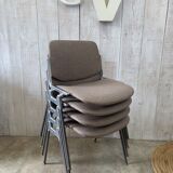 Series of 4 chairs by Piretti Giancarlo, Castelli
