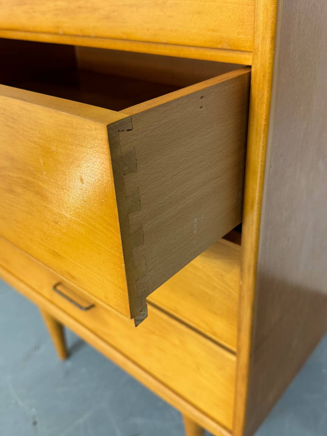 Commode en bouleau moderne du milieu du siècle par Cees Braakman, années 1950