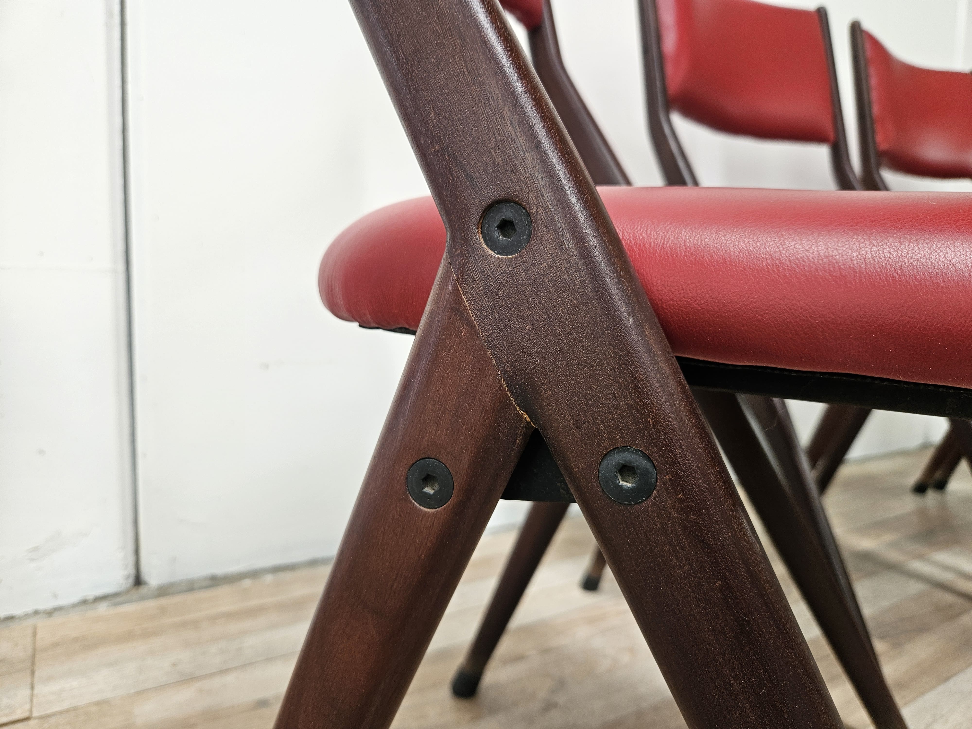 Six chairs by Gaetano and Alessandro Besana, 1960