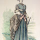 Gravure de mode "La comtesse Sarah" vers 1890