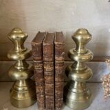 Pair of brass bookends