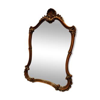 Miroir avec encadrement en bois laqué 54x83cm