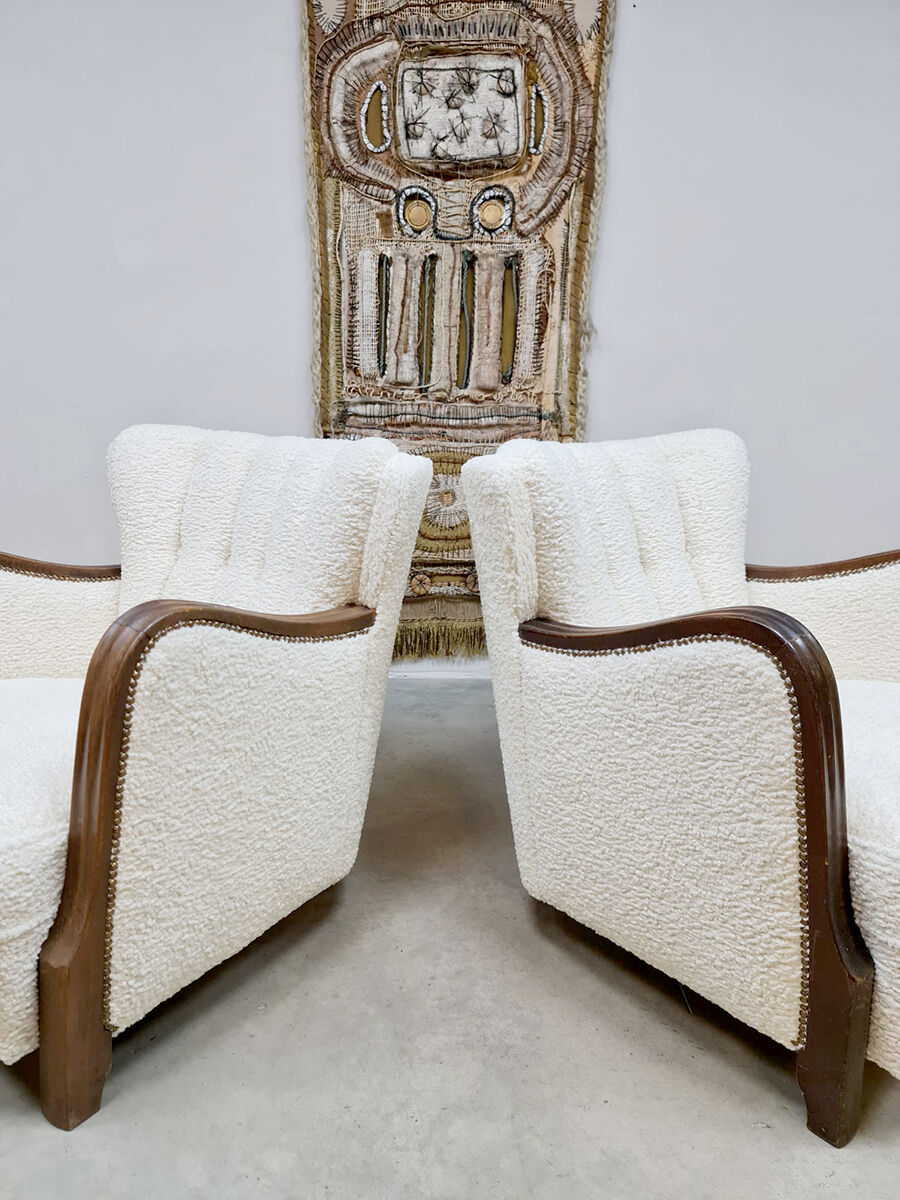 Art Deco armchairs lounge chairs