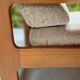 Fauteuil lounge scandinave en teck massif & ottoman 60/70