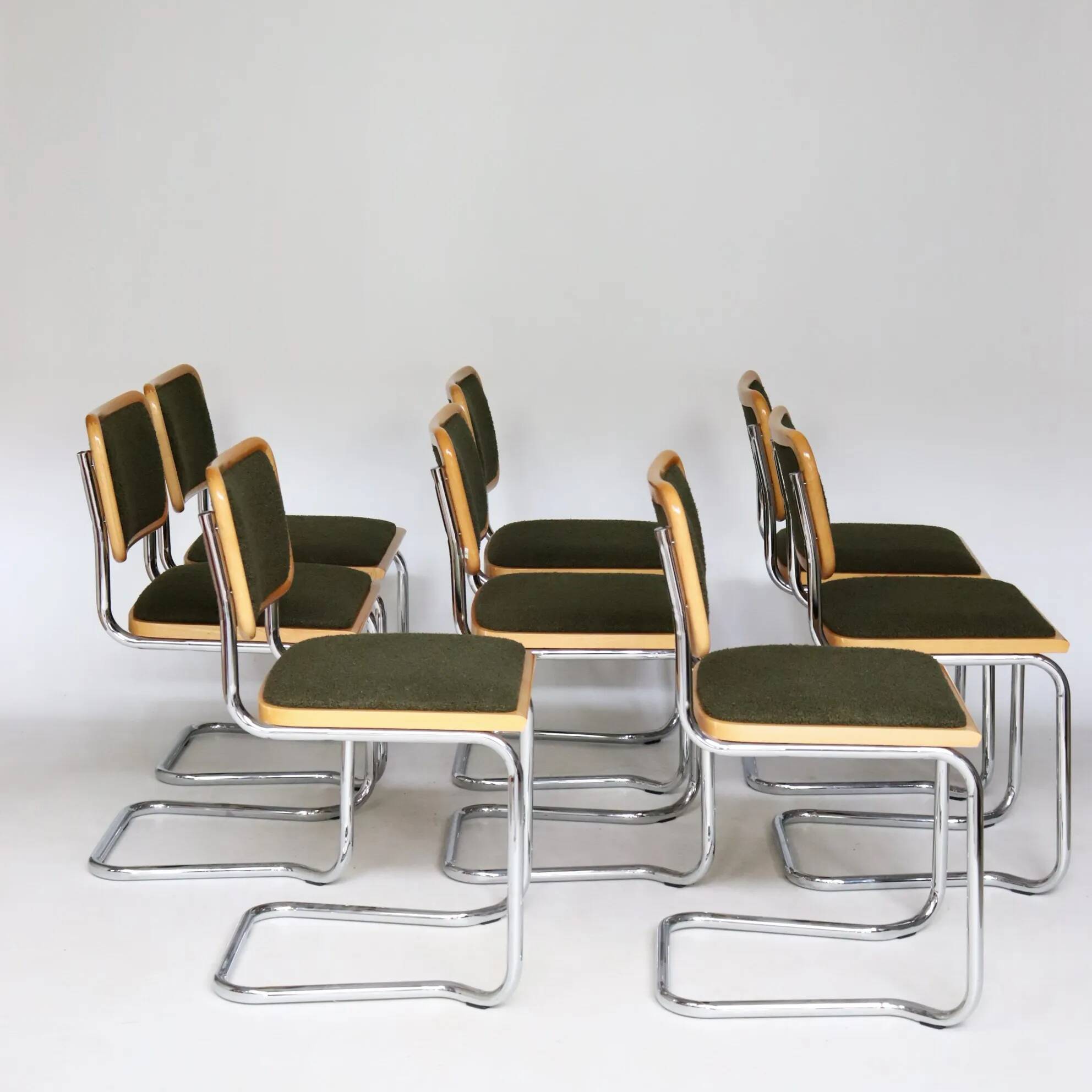 Set of 8 B32 chairs