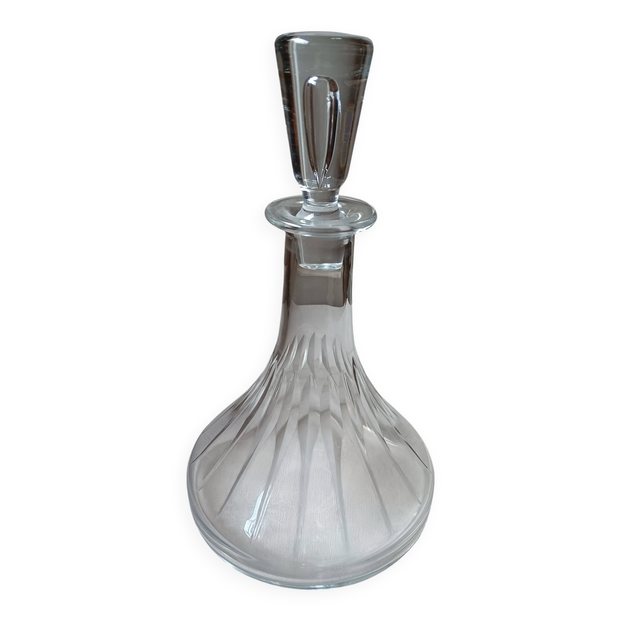 Chiseled wine carafe