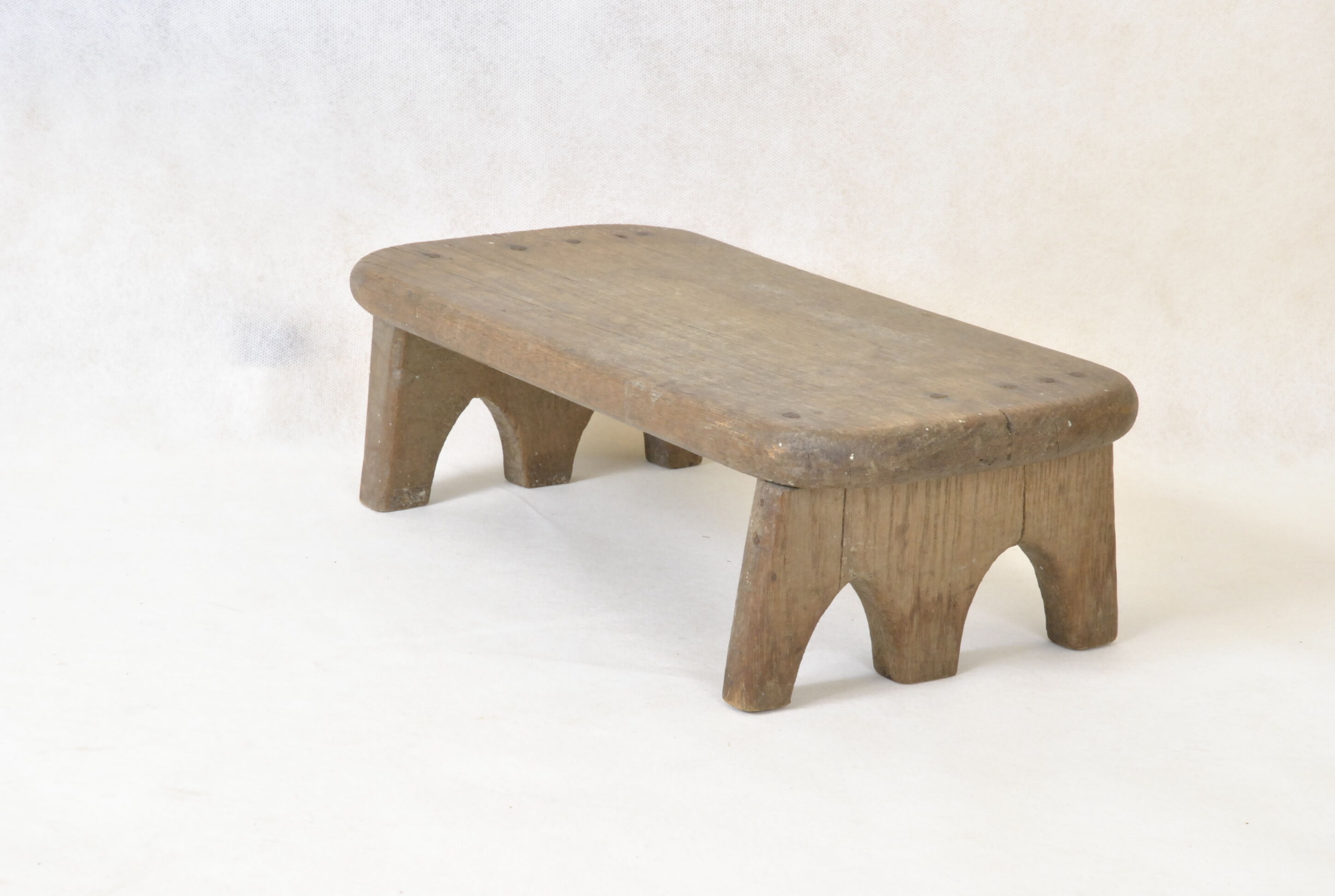 Tabouret chêne porte support de plante repose pied