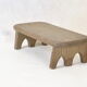 Tabouret chêne porte support de plante repose pied