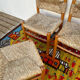 Chaises et tabourets paillés vintage