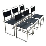 Set of 6 B5/B40 Chairs with Tubular Frame attributed to Marcel Breuer