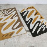 Pair of handmade 1970s wool bedspreads