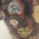 Rooster pitcher vase, glazed ceramic signed Jeanne Azambourg, Le Clos De Joye, 1960s