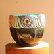 Large Art Deco cachepot in glazed earthenware, Orchies (Moulin des Loups), circa 1925.