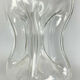 Blown glass carafe with silver frame and cap