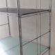 Vintage stainless steel shelf from the 70s