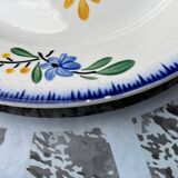 Set of 6 old Digoin flat plates