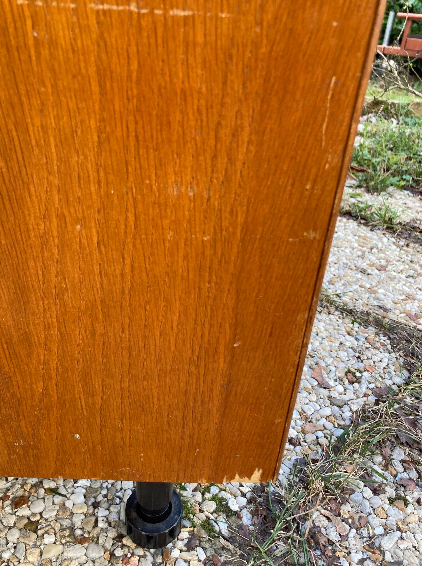 Rattan chest of drawers and vintage wood