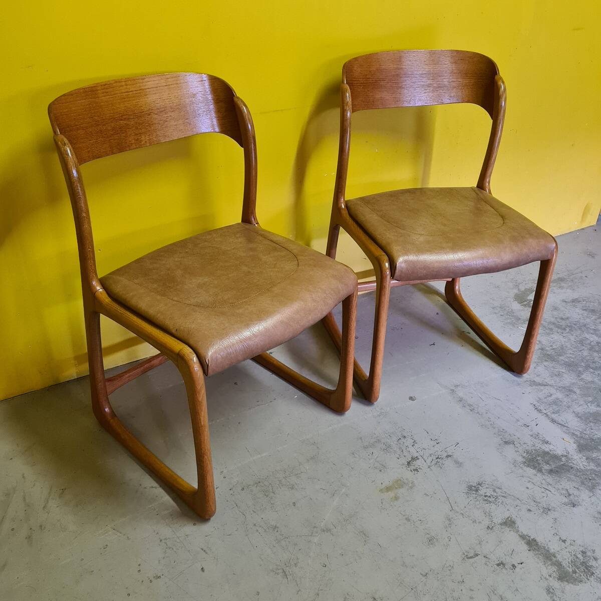 Set Of Original Emile & Walter Baumann Dining Room Chairs, 1960s