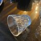 4 Vereco diamond-pointed glass glasses from the 60s