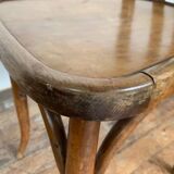 Série de 6 anciennes chaises bistrot en bois clair