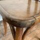 Series of 6 old light wood bistro chairs