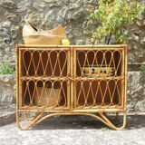 Vintage rattan buffet