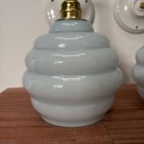 Pair of Art Deco swan neck wall lights