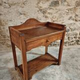 Antique Oak Washbasin Console – 1900-1920