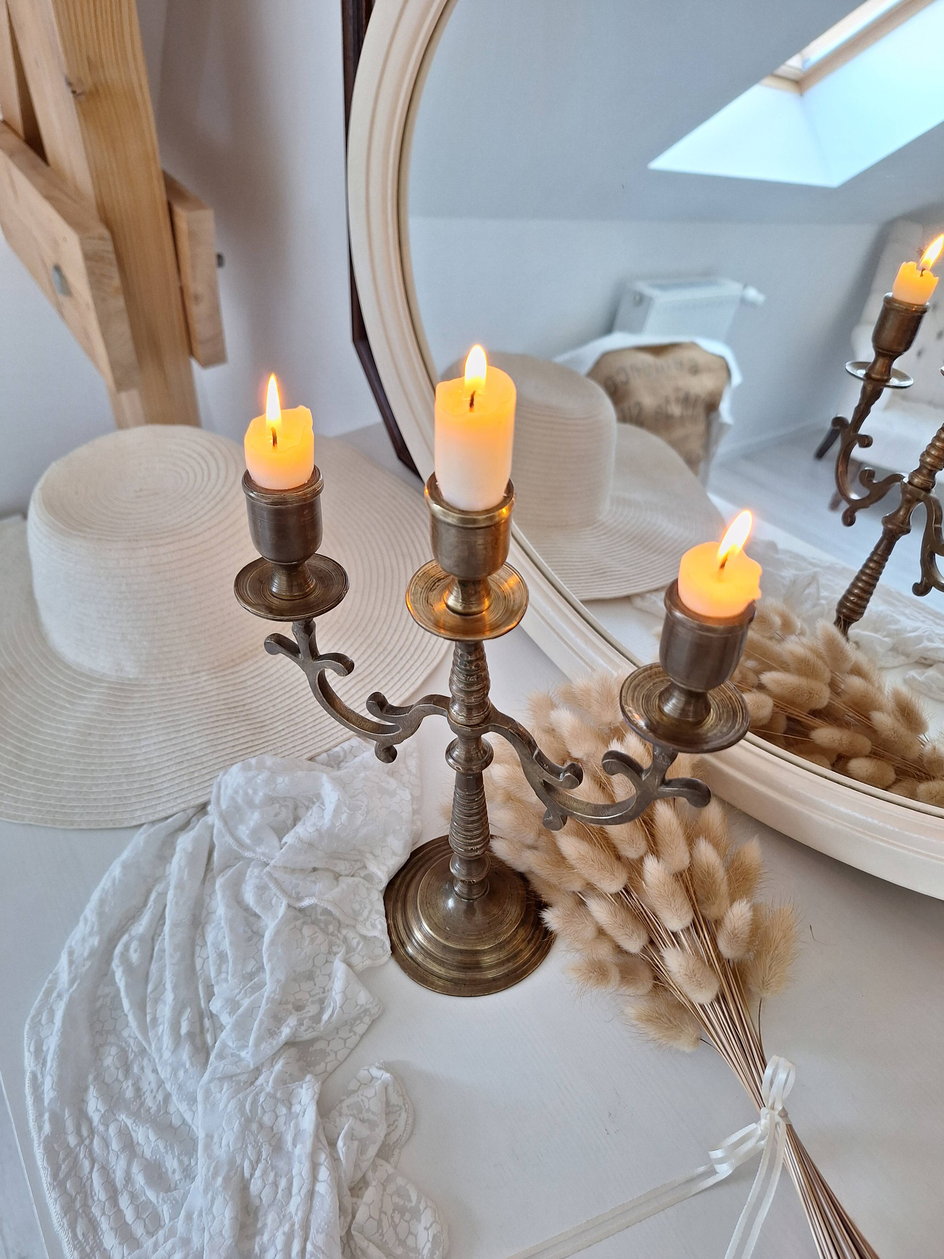 Vintage brass candlestick