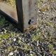 Industrial table 200 x 100 cm with wooden top + metal base