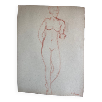 Female nude drawing