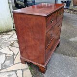 Mahogany chest of drawers, square fronts, early 20th century